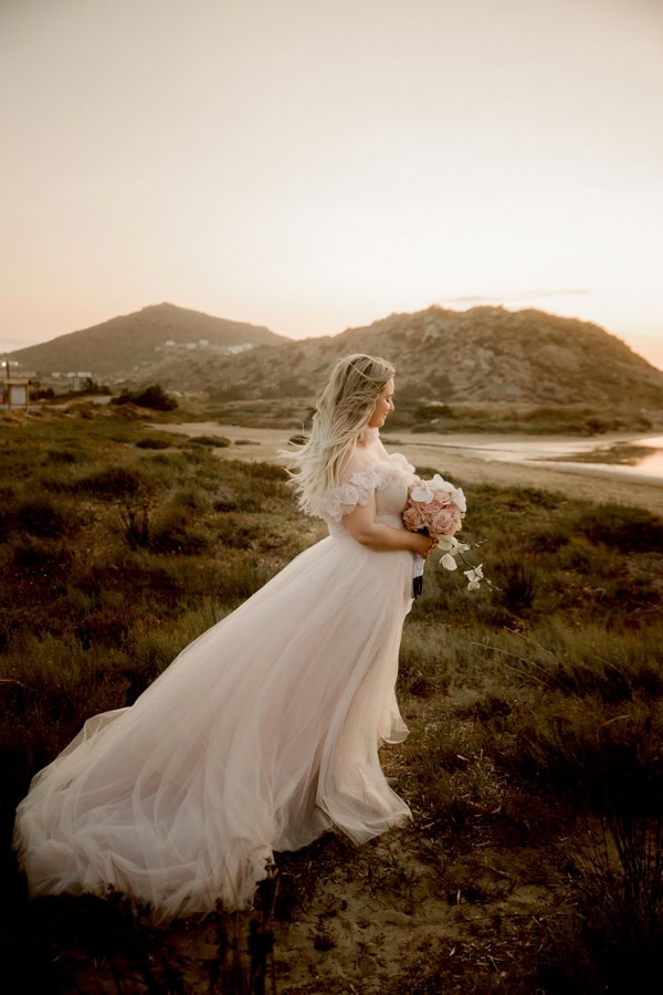 Romantic Summer Wedding In Naxos With White Orchids And Chic Details