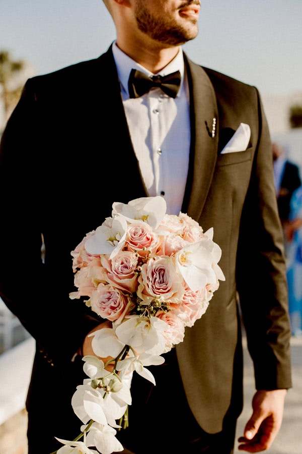 Romantic Summer Wedding In Naxos With White Orchids And Chic Details