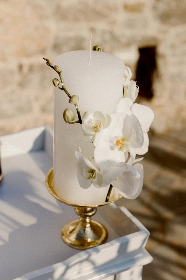 Romantic Summer Wedding In Naxos With White Orchids And Chic Details