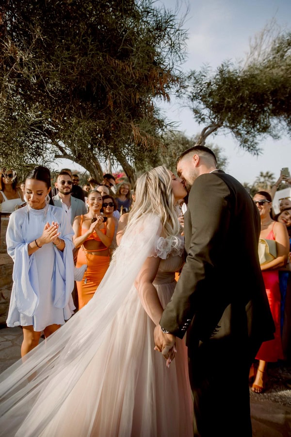 Romantic Summer Wedding In Naxos With White Orchids And Chic Details