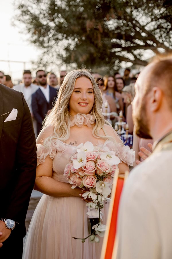 Romantic Summer Wedding In Naxos With White Orchids And Chic Details