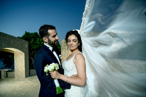 Romantic Wedding Chios Colorful Flowrs
