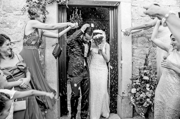 Romantic Wedding Chios Colorful Flowrs