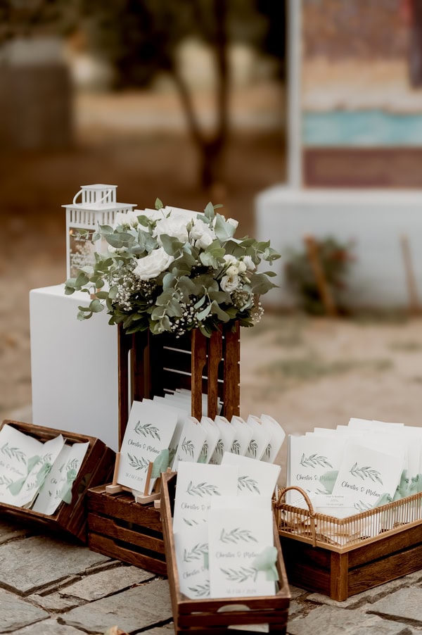 Romantic Wedding With White Roses And Rustic Chic Details