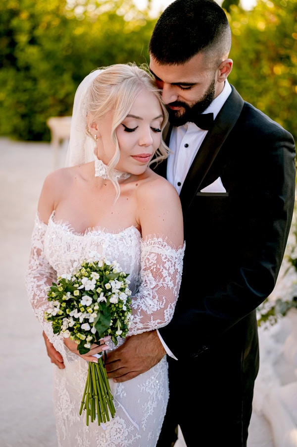 Spring Wedding Filled With White Flowers At Amaltheia The Place