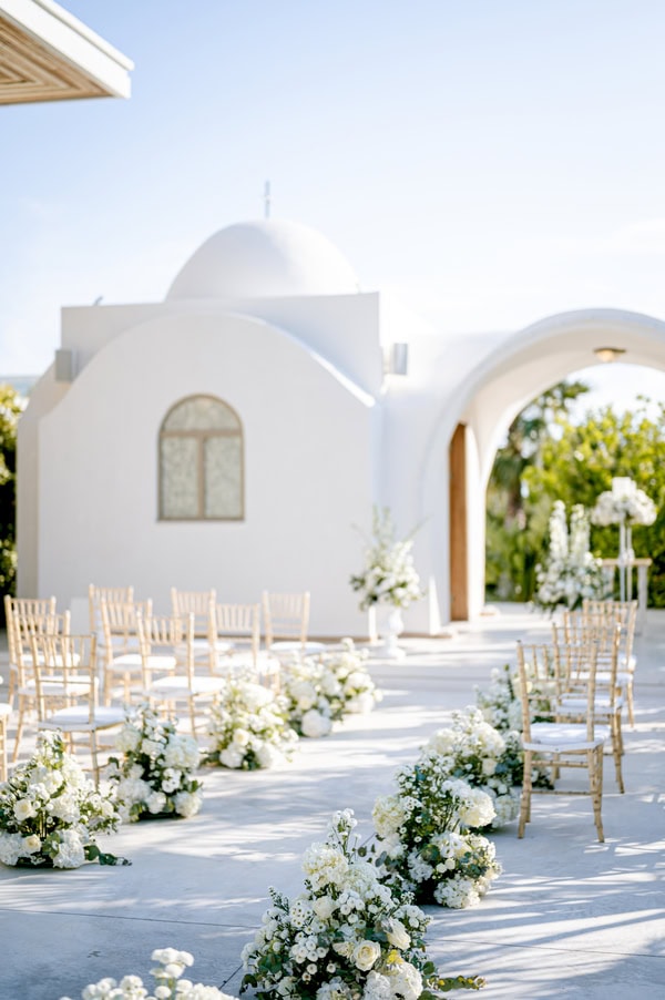 Spring Wedding Filled With White Flowers At Amaltheia The Place