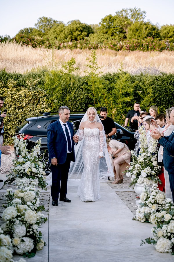 Spring Wedding Filled With White Flowers At Amaltheia The Place