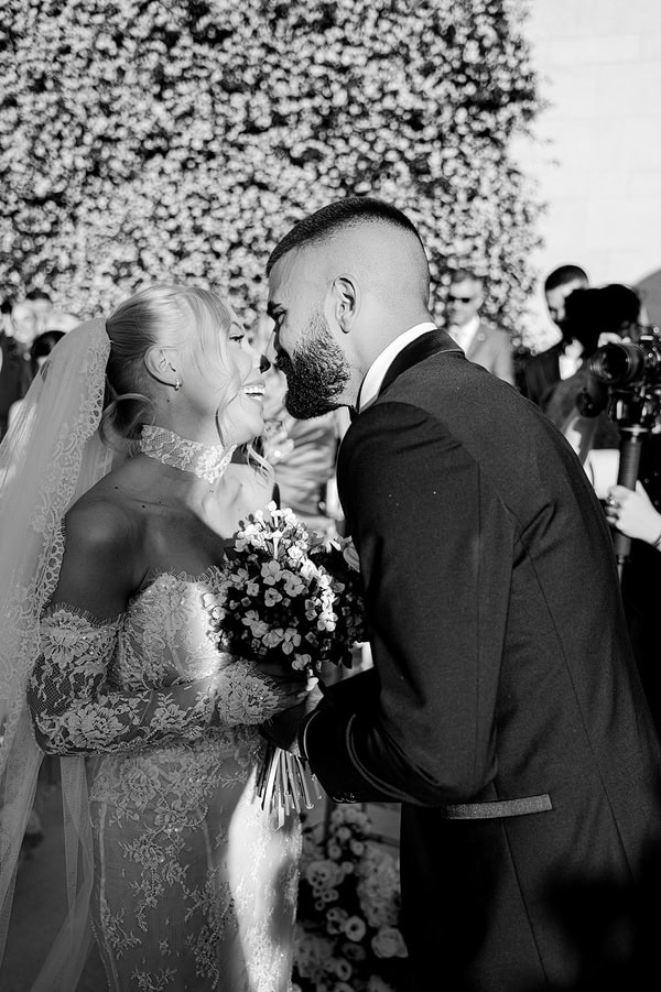 Spring Wedding Filled With White Flowers At Amaltheia The Place