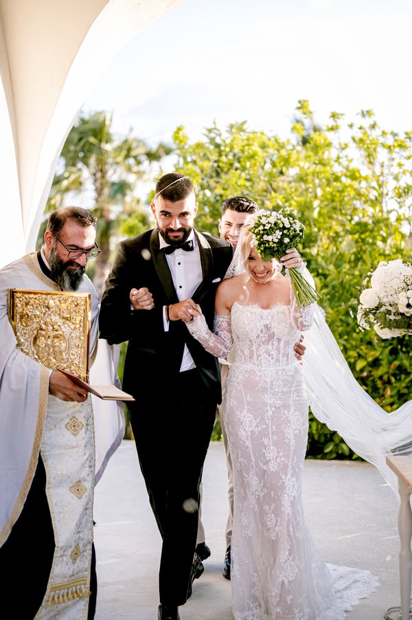 Spring Wedding Filled With White Flowers At Amaltheia The Place