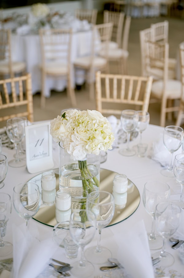 Spring Wedding Filled With White Flowers At Amaltheia The Place