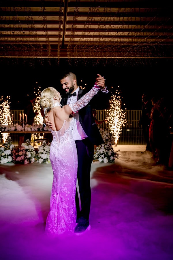 Spring Wedding Filled With White Flowers At Amaltheia The Place