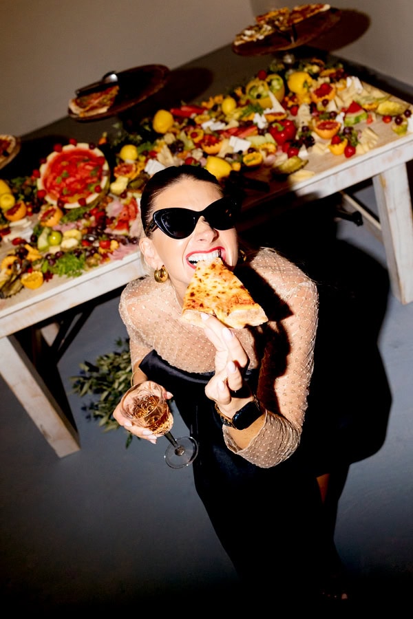 Stunning Prewedding Party In Santorini With Disco Balls Theme