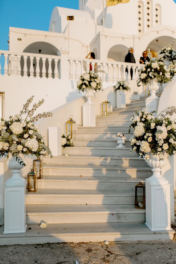 Summer Wedding White Flowers Stylish Decor