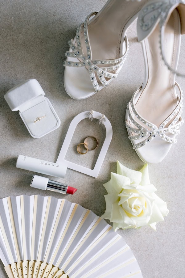 Summer Wedding With White Florals And Golden Details