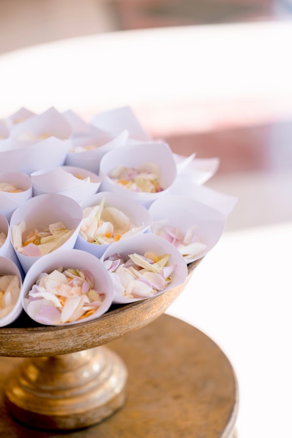 Summer Wedding With White Florals And Golden Details