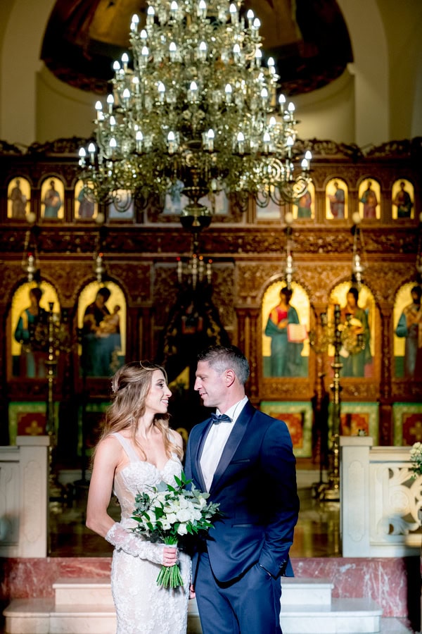 Summer Wedding With White Florals And Golden Details