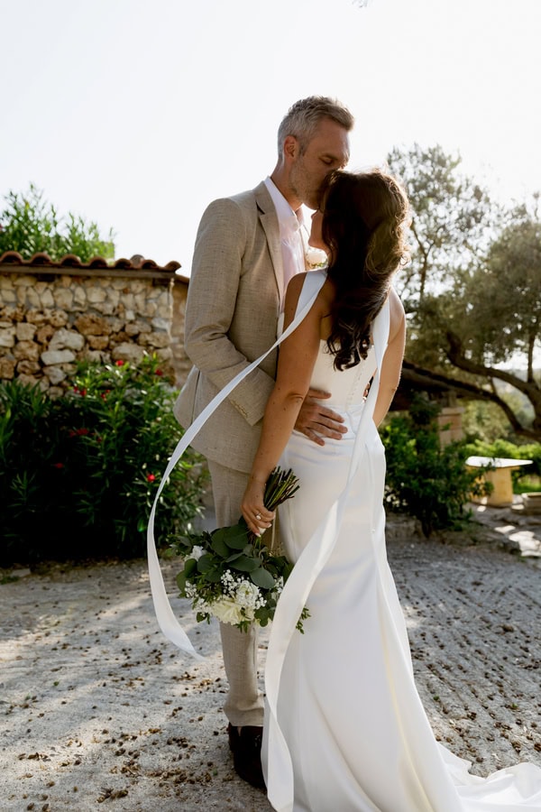 Crete Wedding With White Flowers Olive Branches And Love Filled Atmosphere