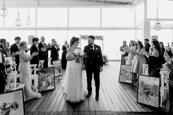 Modern Chic Wedding With Black And White Details Sea Soul