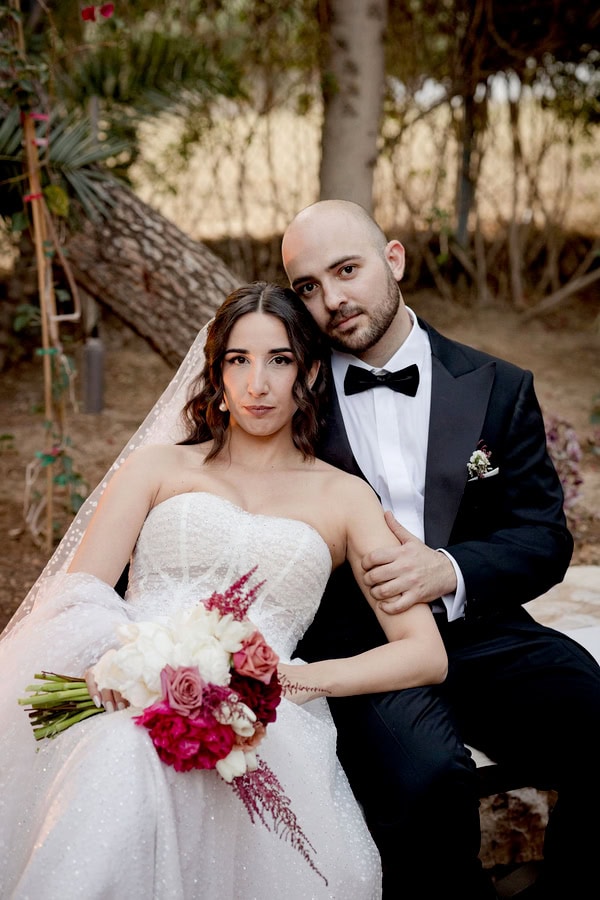 Romantic Spring Wedding At Ktima Kleopatra In Burgundy And Pink Tones