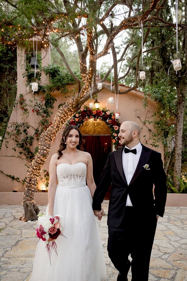 Romantic Spring Wedding At Ktima Kleopatra In Burgundy And Pink Tones