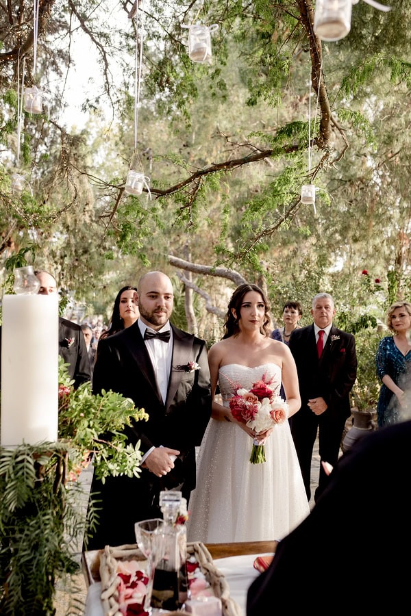 Romantic Spring Wedding At Ktima Kleopatra In Burgundy And Pink Tones