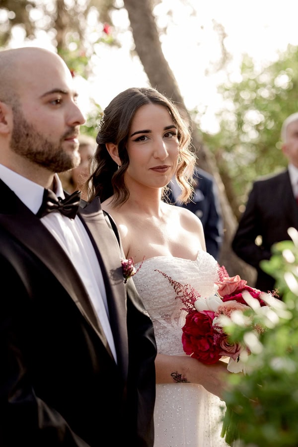 Romantic Spring Wedding At Ktima Kleopatra In Burgundy And Pink Tones