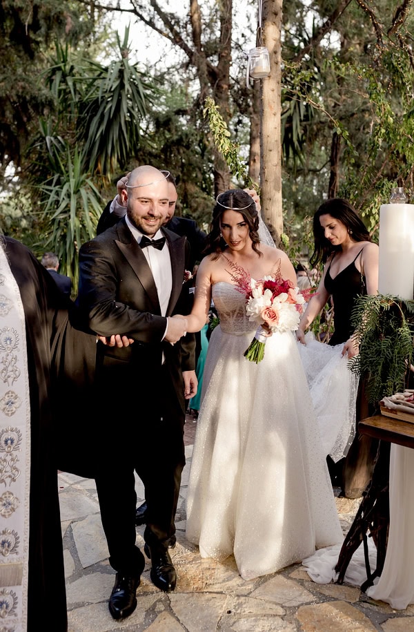 Romantic Spring Wedding At Ktima Kleopatra In Burgundy And Pink Tones