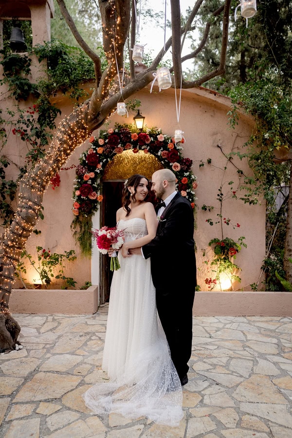 Romantic Spring Wedding At Ktima Kleopatra In Burgundy And Pink Tones