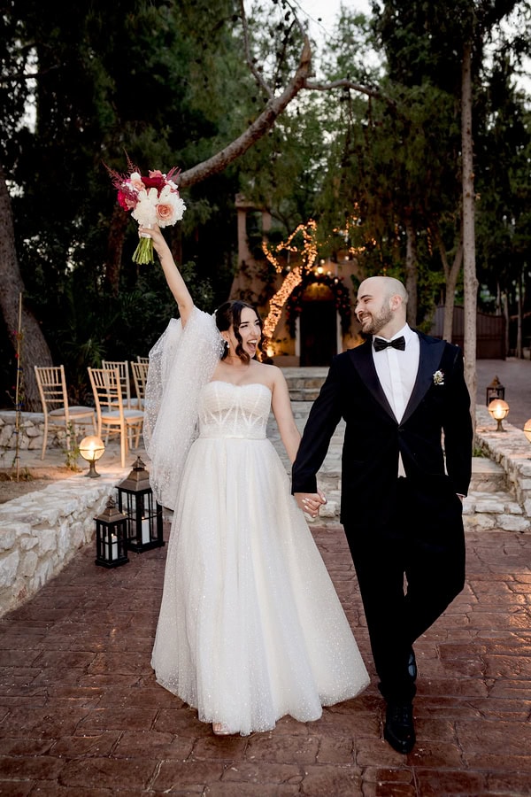 Romantic Spring Wedding At Ktima Kleopatra In Burgundy And Pink Tones