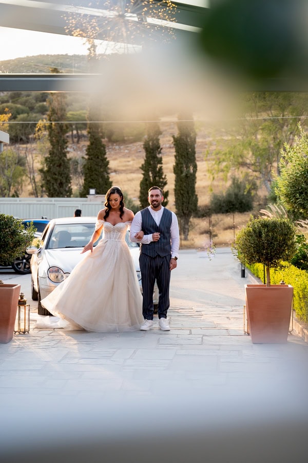 Romantic Summer Wedding At Ktima Ivelia With White Blooms