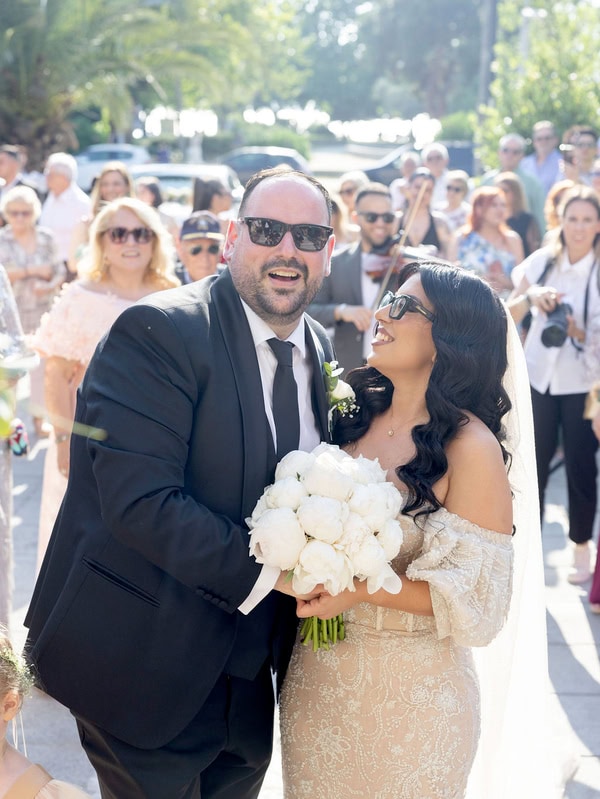 Romantic Summer Wedding In Thessaloniki With Roses And Hydrangeas