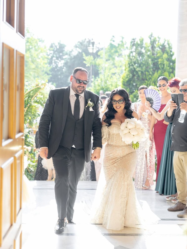 Romantic Summer Wedding In Thessaloniki With Roses And Hydrangeas