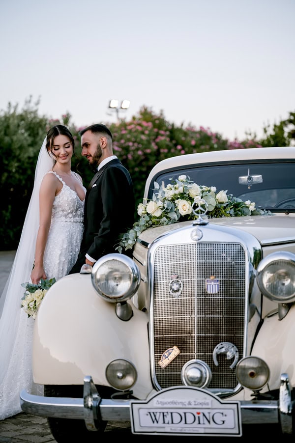 Romantic Wedding At Ktima Orizontes With White Decor