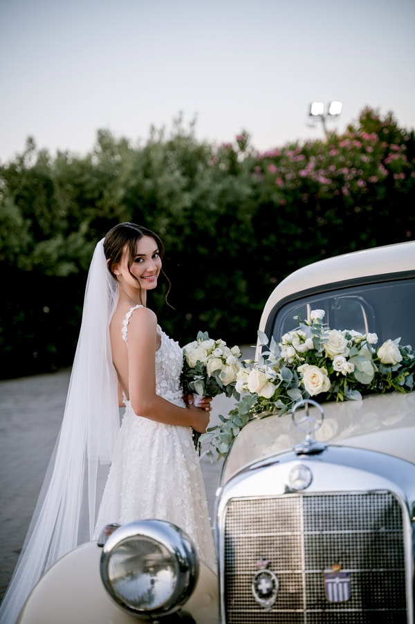 Romantic Wedding At Ktima Orizontes With White Decor