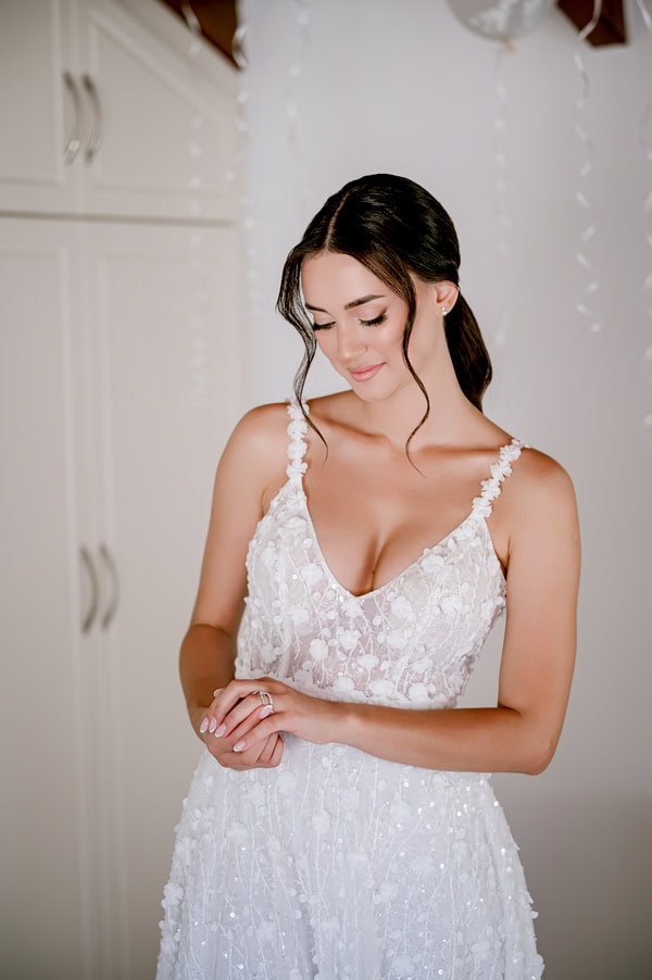 Romantic Wedding At Ktima Orizontes With White Decor