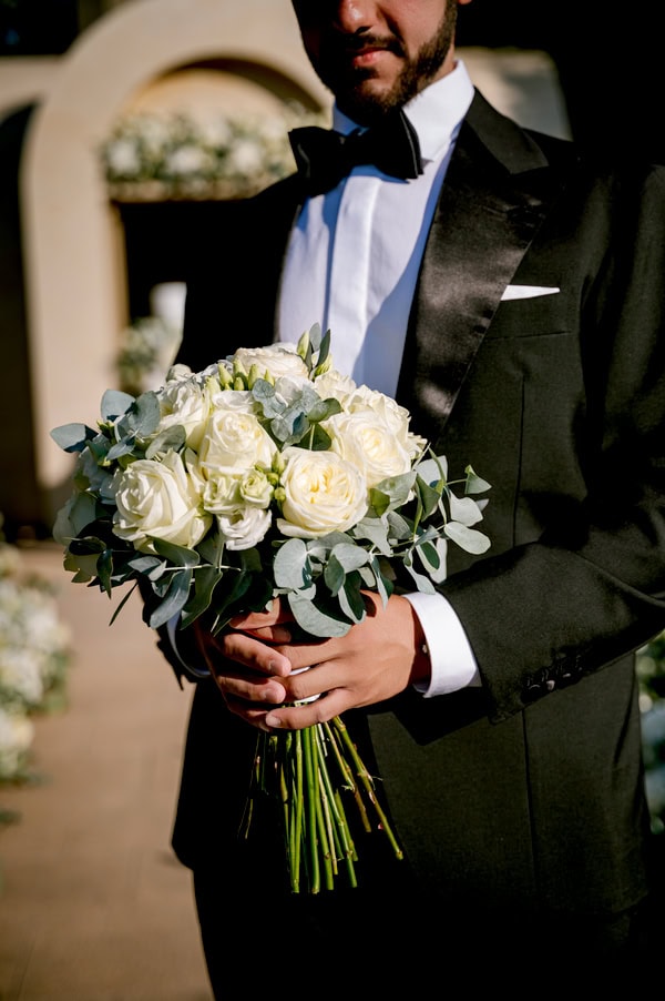 Romantic Wedding At Ktima Orizontes With White Decor