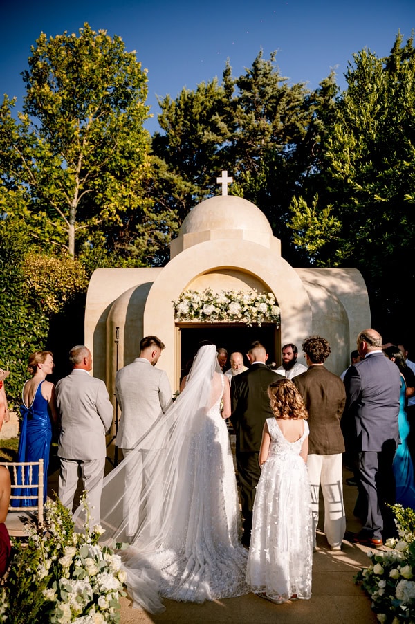 Romantic Wedding At Ktima Orizontes With White Decor