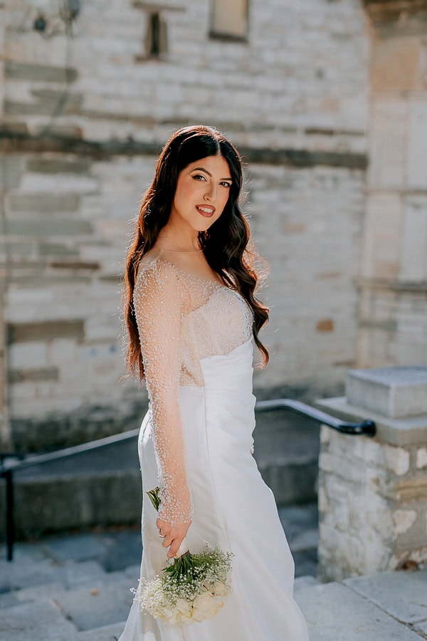 Romantic Wedding Volos All White Flowers