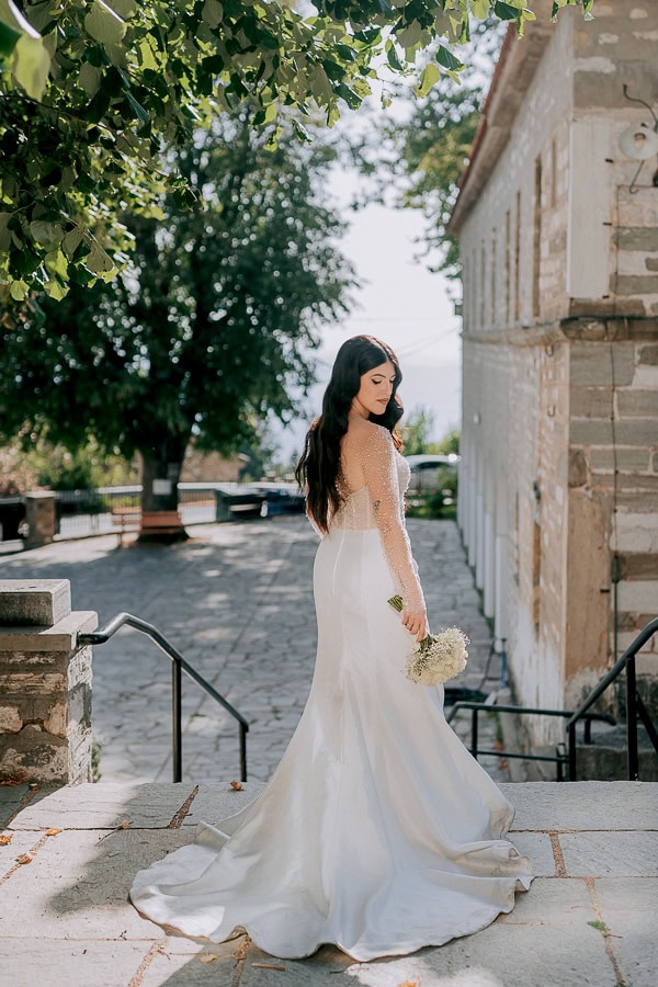 Romantic Wedding Volos All White Flowers