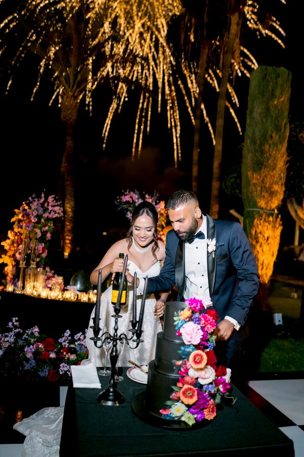 Spring Destination Wedding Colorful Flowers Columbia Beach Resort