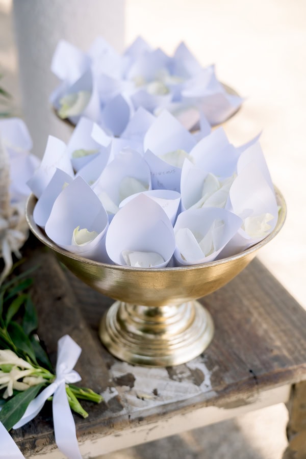 Summer Chic Wedding In White With Peonies And Golden Details