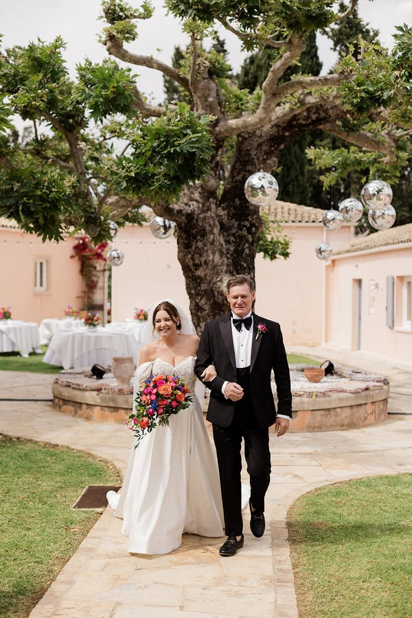 Summer Destination Wedding Colorful Flowers The Courti Estate