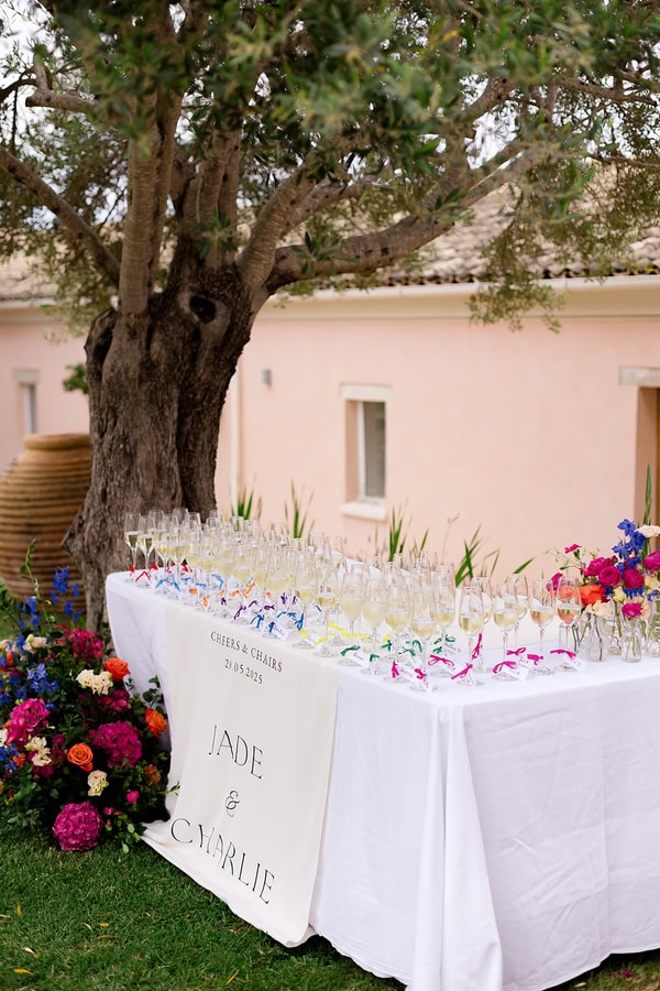 Summer Destination Wedding Colorful Flowers The Courti Estate