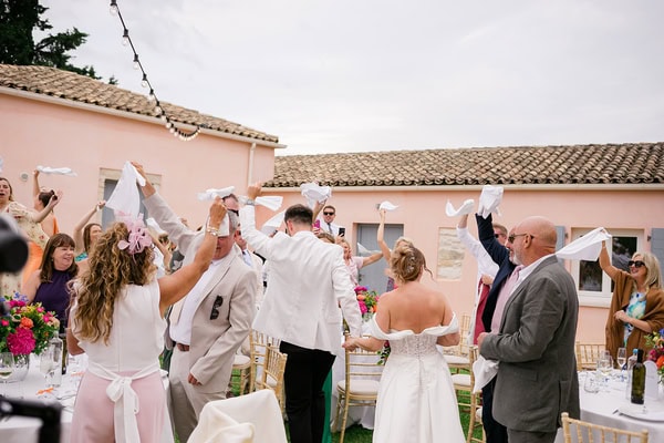 Summer Destination Wedding Colorful Flowers The Courti Estate