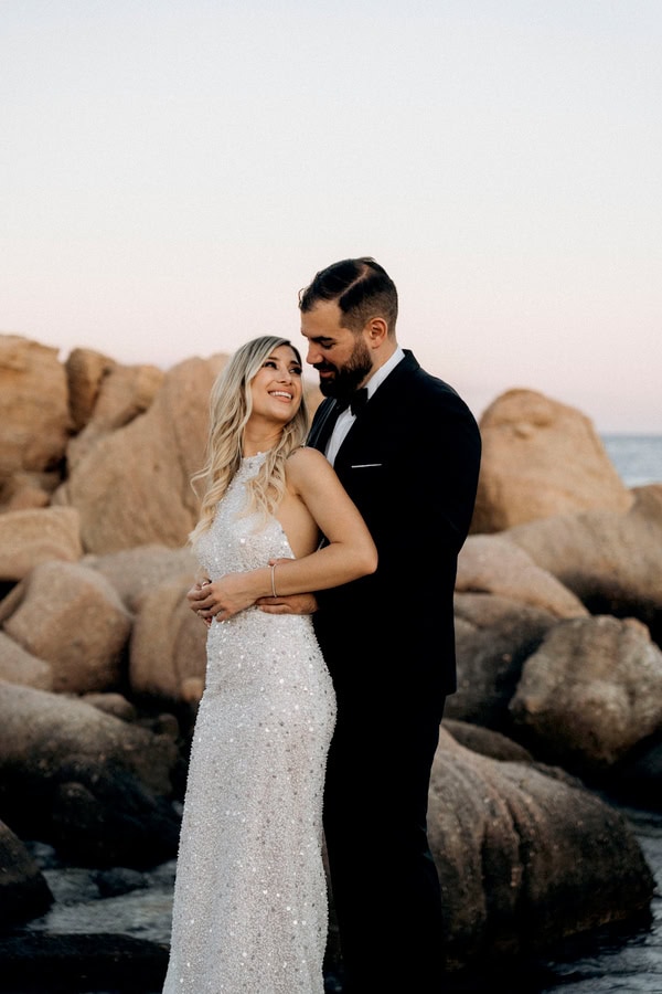 Summer Minimal Chic Wedding With White Hydrangeas And Babys Breath