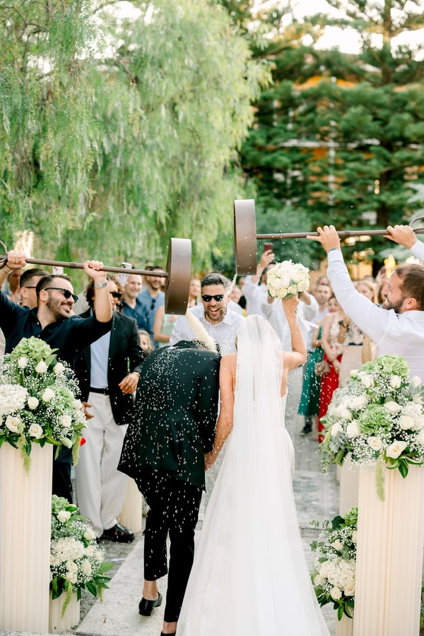 Summer Wedding In Pyrgos With Romantic Details