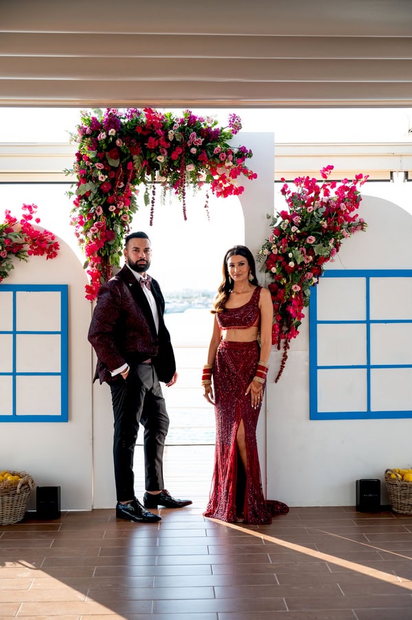 Vibrant Prewedding Celebration Elegant Wedding Details