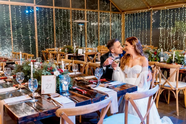 Winter Wedding With Christmas Glow