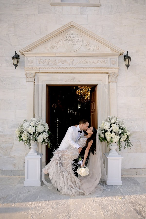 Elegant Summer Wedding In Tinos With White Details