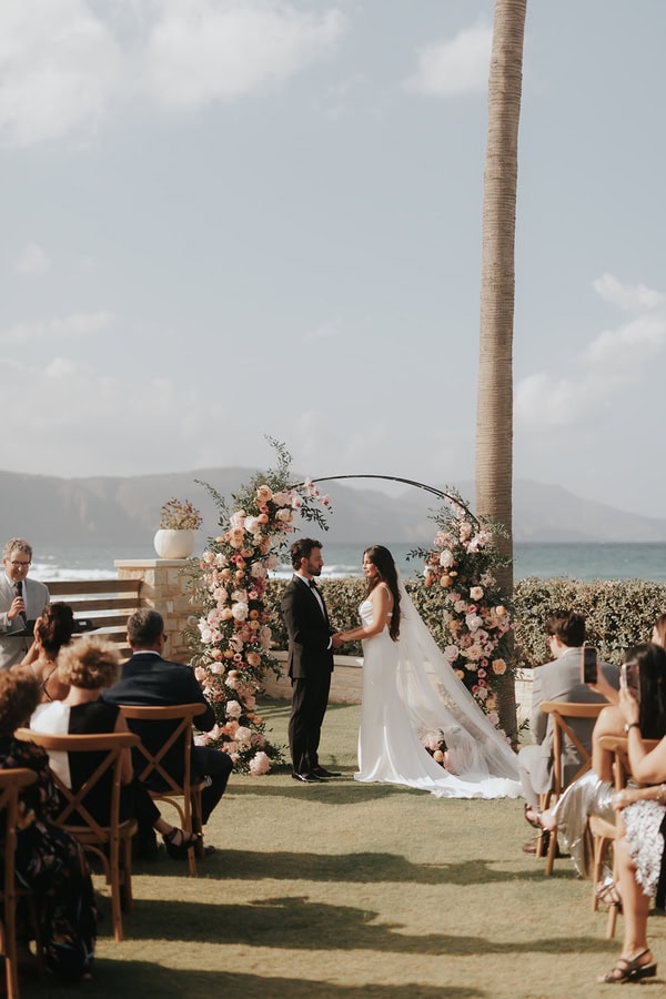 Romantic Destination Wedding With Roses Neutral Tones